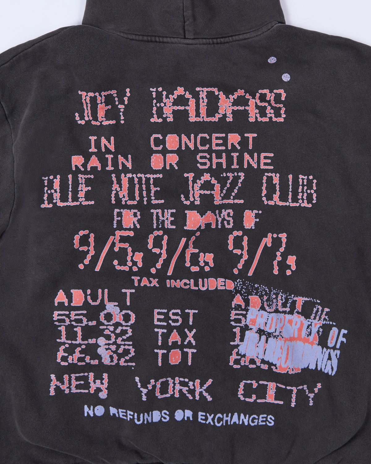 Joey Bada$$ Blue Note New York (Black Hoodie)