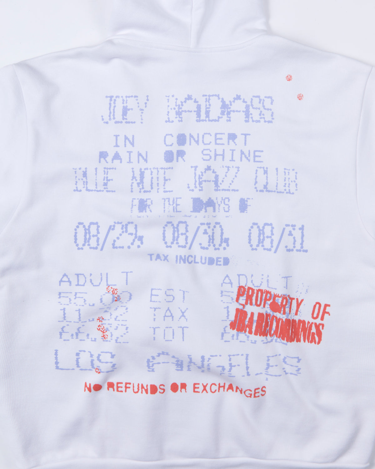 Joey Bada$$ Blue Note Los Angeles (White Hoodie)