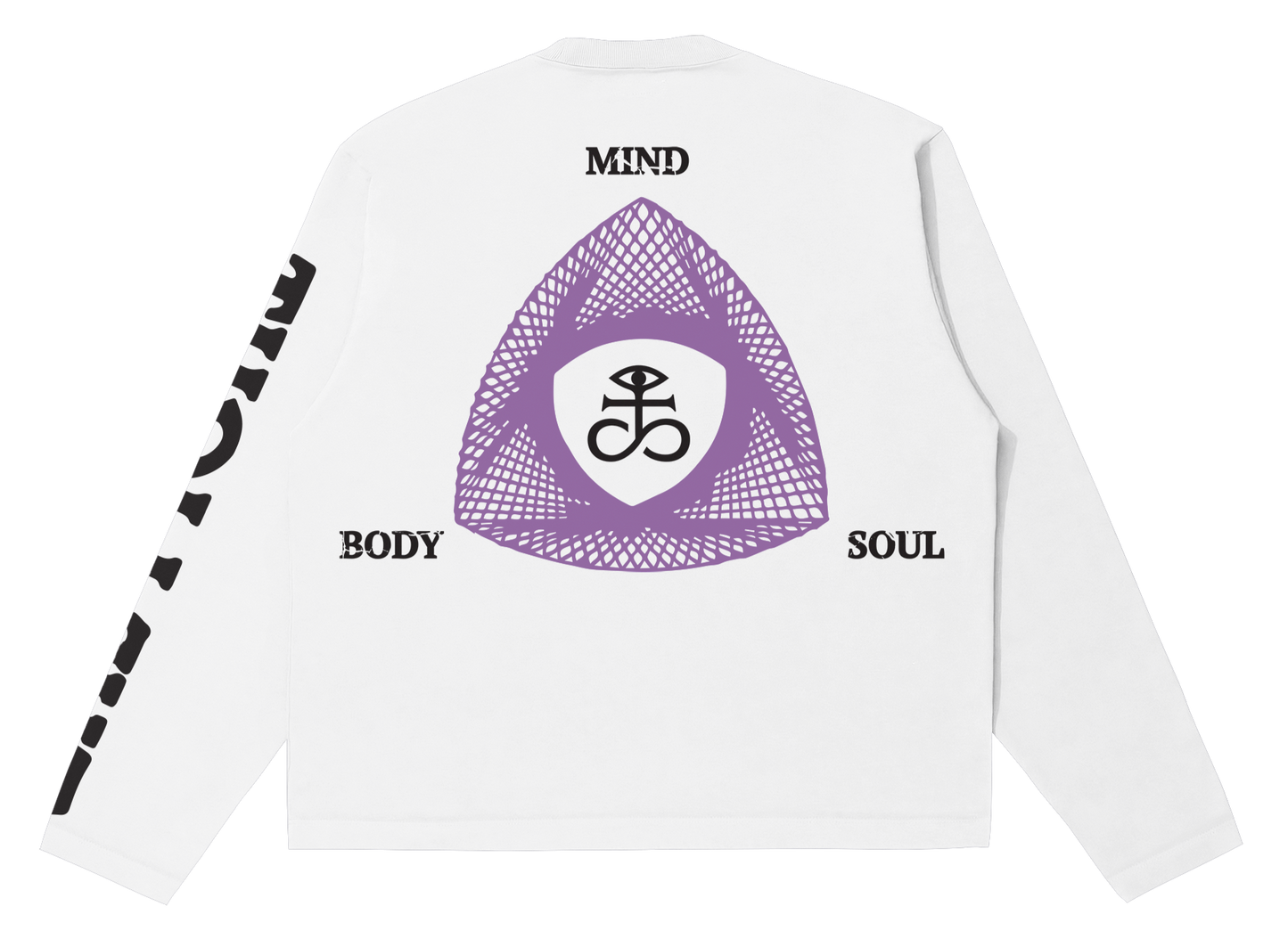 The Light Purple Logo Long Sleeve Shirt