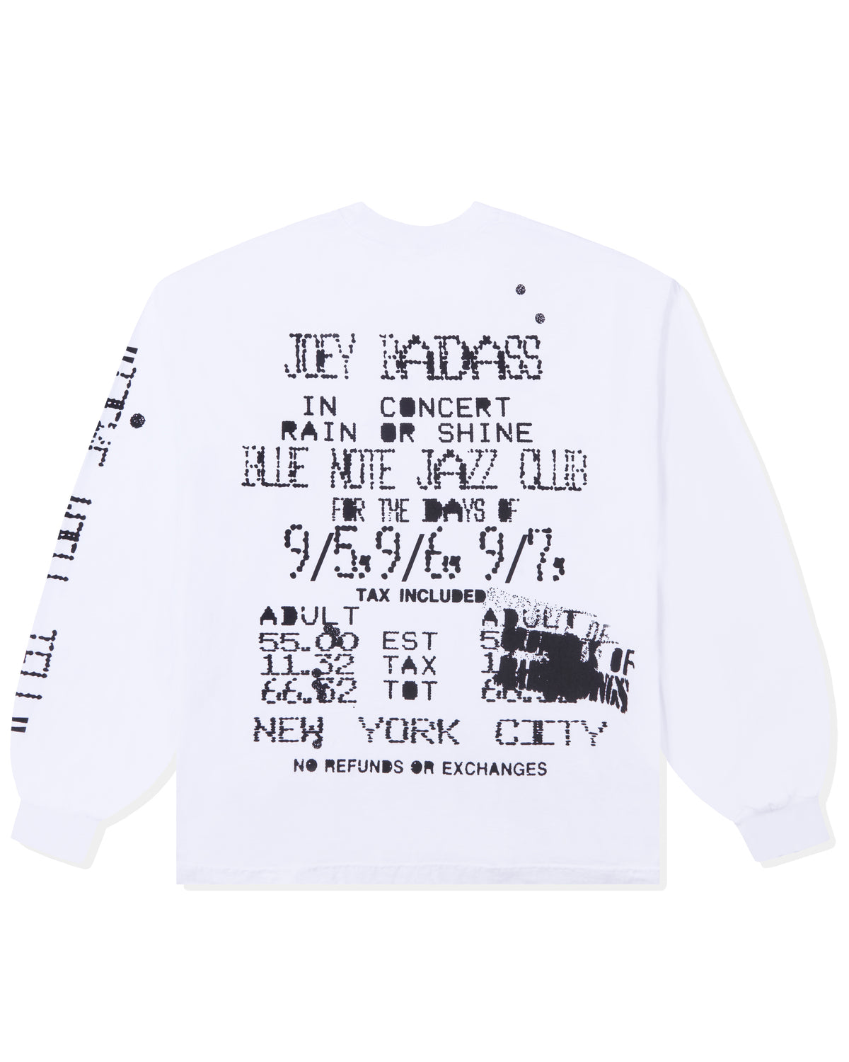 Joey Bada$$ Blue Note New York (White Long Sleeve)