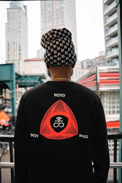 The Light Red Logo Long Sleeve Shirt